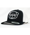 GORRA FLEXFIT PETCAPS PUG NEGRA / BLANCA - TALLA UNICA