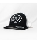 GORRA FLEXFIT PETCAPS DACHSHUND NEGRA / BLANCA - TALLA UNICA
