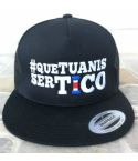 GORRA FLEXFIT CLASSIC QUE TUANIS SER TICO - NEGRA