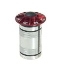 TAPA KCNC AHEADSET HORQUILLA TUBO CARBON - ROJO