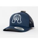 GORRA FLEXFIT PETCAPS BASSET HOUND NAVY - TALLA UNICA