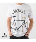 T-SHIRT HOMBRE PAVE BICYCLE BLANCO 