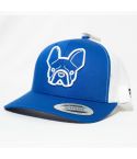 GORRA FLEXFIT PETCAPS FRENCH BULL DOG AZUL/BLANCA - TALLA UNICA