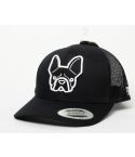 GORRA FLEXFIT PETCAPS FRENCH BULL DOG NEGRA - TALLA UNICA