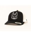 GORRA FLEXFIT PETCAPS GERMAN SHEPHERD NEGRA / BLANCA - TALLA UNICA