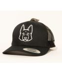 GORRA FLEXFIT PETCAPS GERMAN SHEPHERD NEGRA - TALLA UNICA