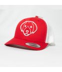 GORRA FLEXFIT PETCAPS LABRADOR ROJO/BLANCO - TALLA UNICA