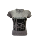 T-SHIRT MUJER PAVE CYCLING NEGRA 