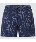 PANTALONETA OAKLEY DECO PALMS RC THREE LINES PALMS BLUE 