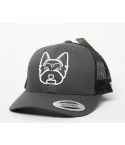 GORRA FLEXFIT PETCAPS YORKSHIRE TERRIER CHARCOAL - TALLA UNICA
