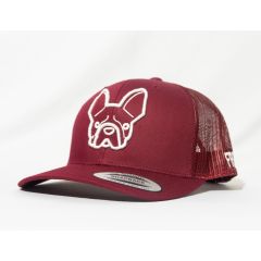 GORRA FLEXFIT PETCAPS FRENCH BULL DOG CRANBERRY - TALLA UNICA