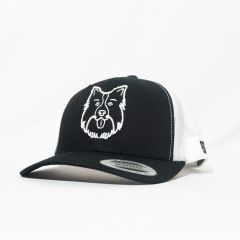 GORRA FLEXFIT PETCAPS BORDER COLLIE NEGRA / BLANCA - TALLA UNICA