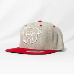 GORRA FLEXFIT PETCAPS BULLDOG HEATHER/RED CLASSIC - TALLA UNICA