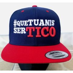 GORRA FLEXFIT QUE TUANIS SER TICO 3D - AZUL