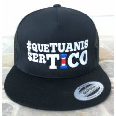 GORRA FLEXFIT CLASSIC QUE TUANIS SER TICO - NEGRA