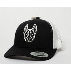 GORRA FLEXFIT PETCAPS BLUE HEELER BLACK/WHITE - TALLA UNICA