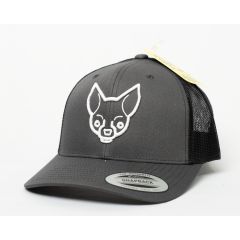 GORRA FLEXFIT PETCAPS CHIHUAHUA CHARCOAL - TALLA UNICA
