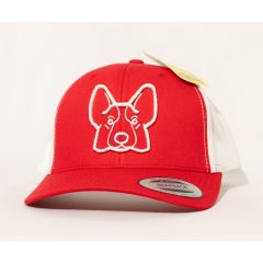 GORRA FLEXFIT PETCAPS CORGI ROJA/BLANCA - TALLA UNICA