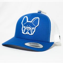 GORRA FLEXFIT PETCAPS FRENCH BULL DOG AZUL/BLANCA - TALLA UNICA