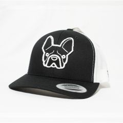 GORRA FLEXFIT PETCAPS FRENCH BULL DOG NEGRA / BLANCA - TALLA UNICA