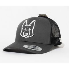 GORRA FLEXFIT PETCAPS GERMAN SHEPHERD CHARCOAL - TALLA UNICA