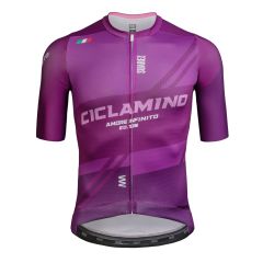CAMISA HOMBRE MANGA CORTA SUAREZ AVANT GIRO CICLAMINO