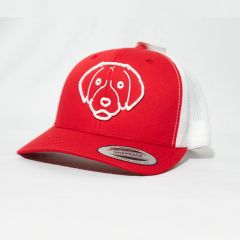 GORRA FLEXFIT PETCAPS LABRADOR ROJO/BLANCO - TALLA UNICA