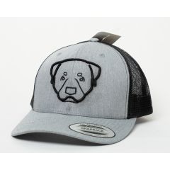 GORRA FLEXFIT PETCAPS ROTTWEILER DARK HEATHER NEGRA - TALLA UNICA