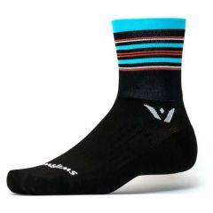 MEDIAS SWIFTWICK ASPIRE FOUR STRIPE BLACK / BLUE / ORANGE